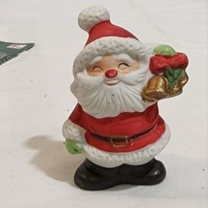 Flamco  3 1/2 " tall bisque Santa Claus figurine